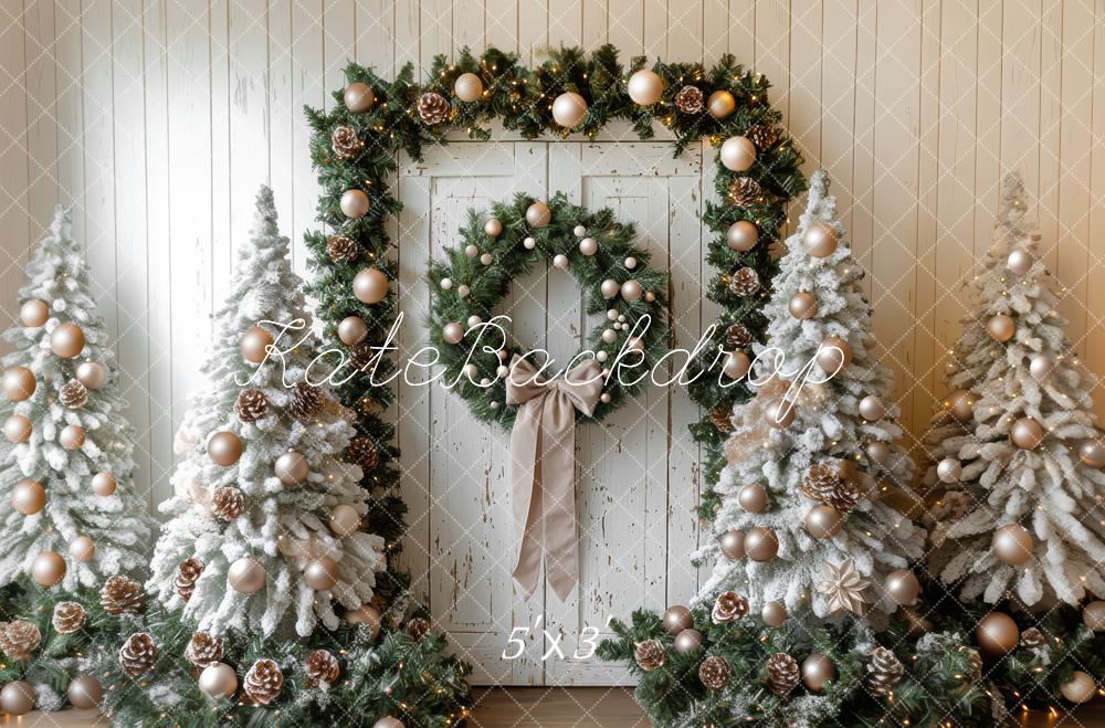 Kate Sapin de Noël Porte Décorations Toile de fond conçue par Mini MakeBelieve - Kate Backdrop FR