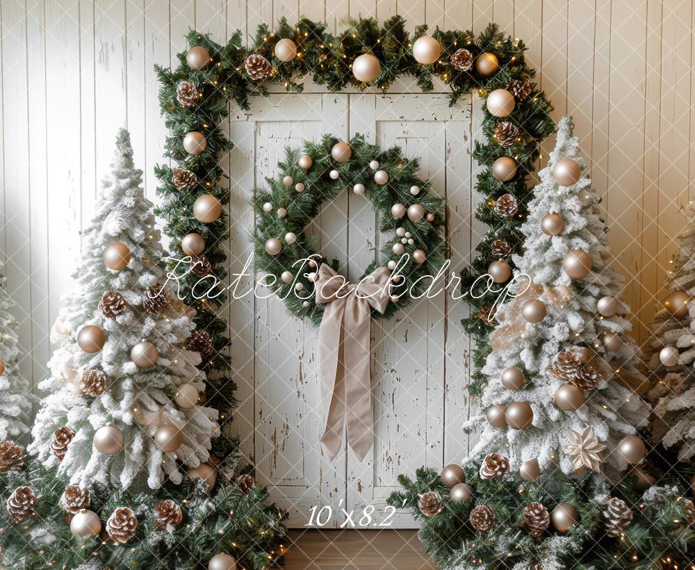 Kate Sapin de Noël Porte Décorations Toile de fond conçue par Mini MakeBelieve - Kate Backdrop FR
