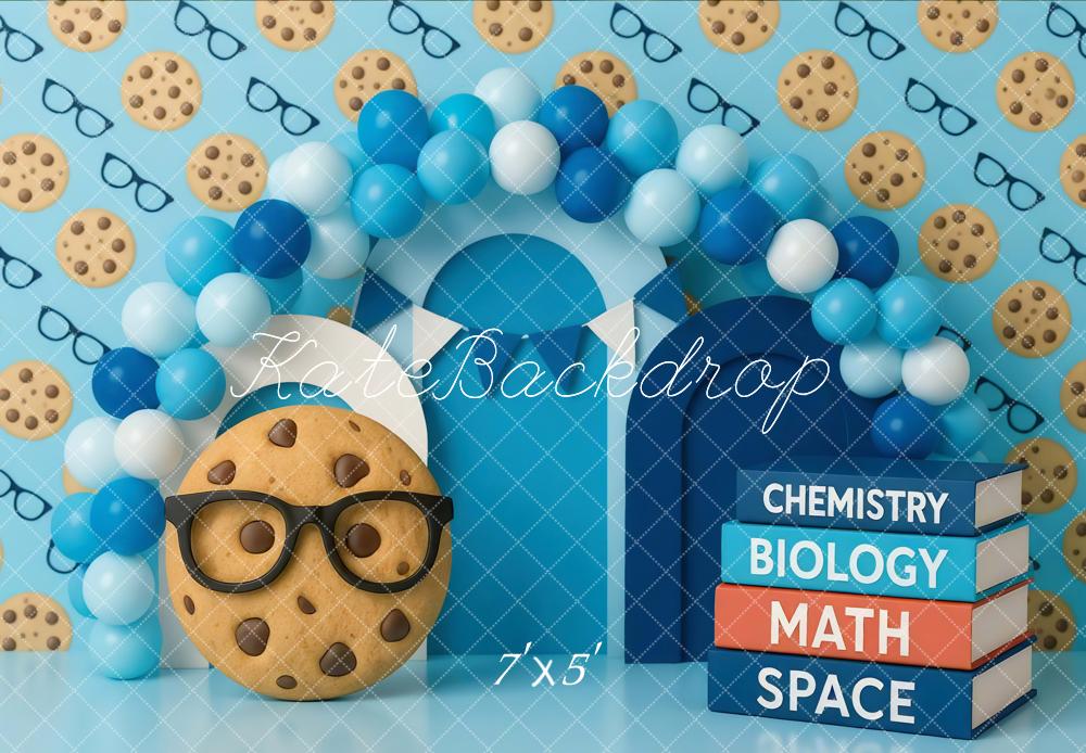 Kate Scolaire Ballons Biscuit Livres Toile de fond conçue par Mini MakeBelieve - Kate Backdrop FR
