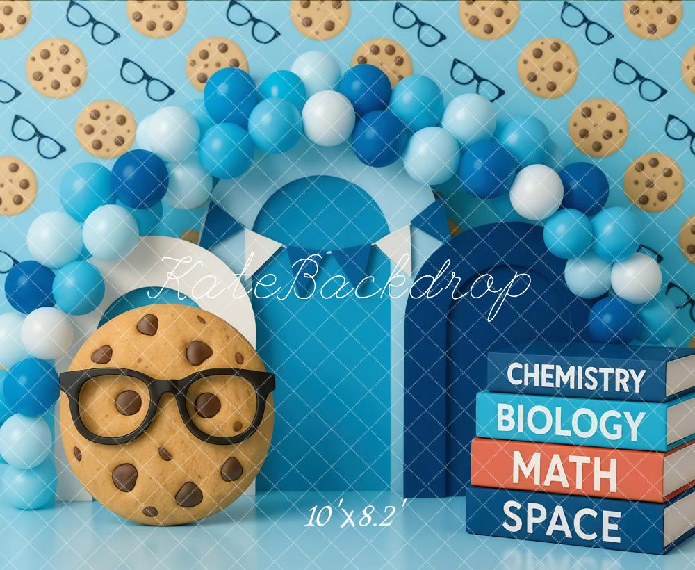 Kate Scolaire Ballons Biscuit Livres Toile de fond conçue par Mini MakeBelieve - Kate Backdrop FR