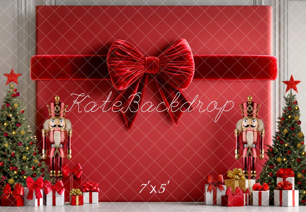 Kate Noël Casse-Noisette Cadeaux Nœud Toile de fond conçue par Mini MakeBelieve