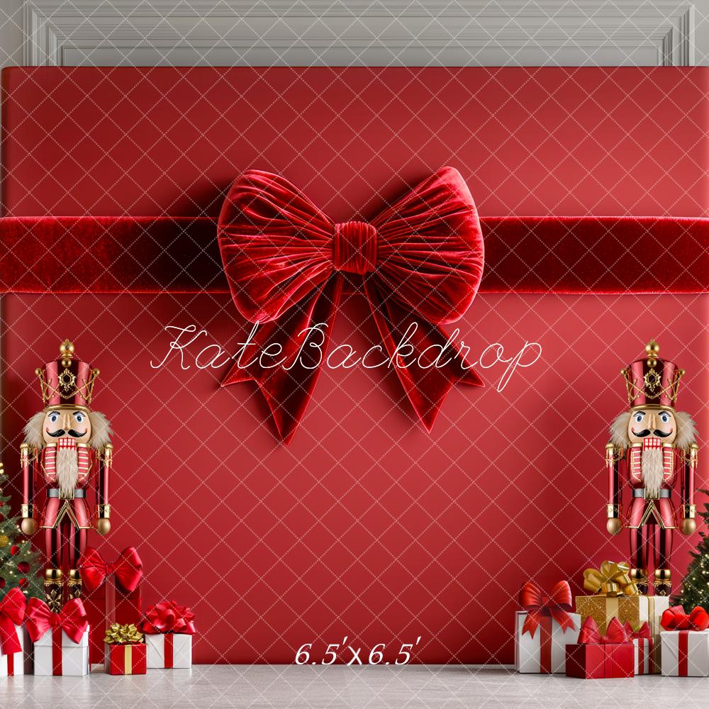 Kate Noël Casse-Noisette Cadeaux Nœud Toile de fond conçue par Mini MakeBelieve