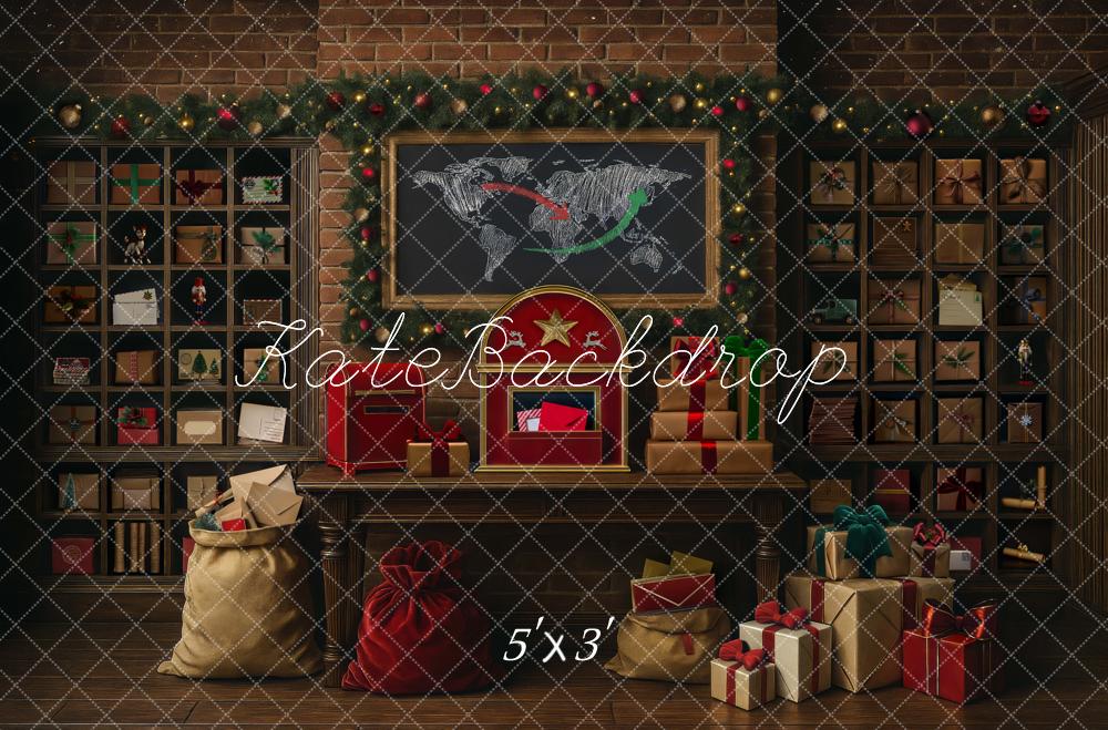 Kate Noël Salle du courrier Cadeaux Carte Toile de fond conçue par Mini MakeBelieve - Kate Backdrop FR