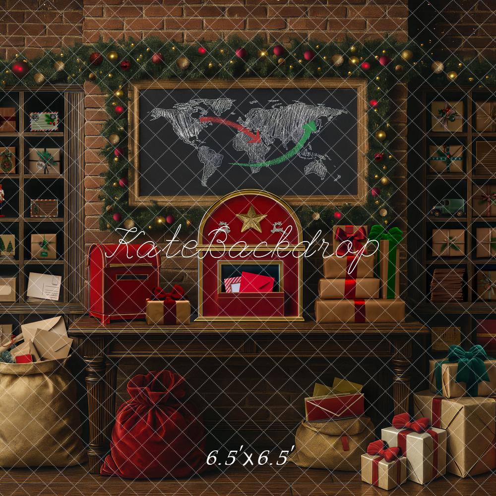 Kate Noël Salle du courrier Cadeaux Carte Toile de fond conçue par Mini MakeBelieve - Kate Backdrop FR