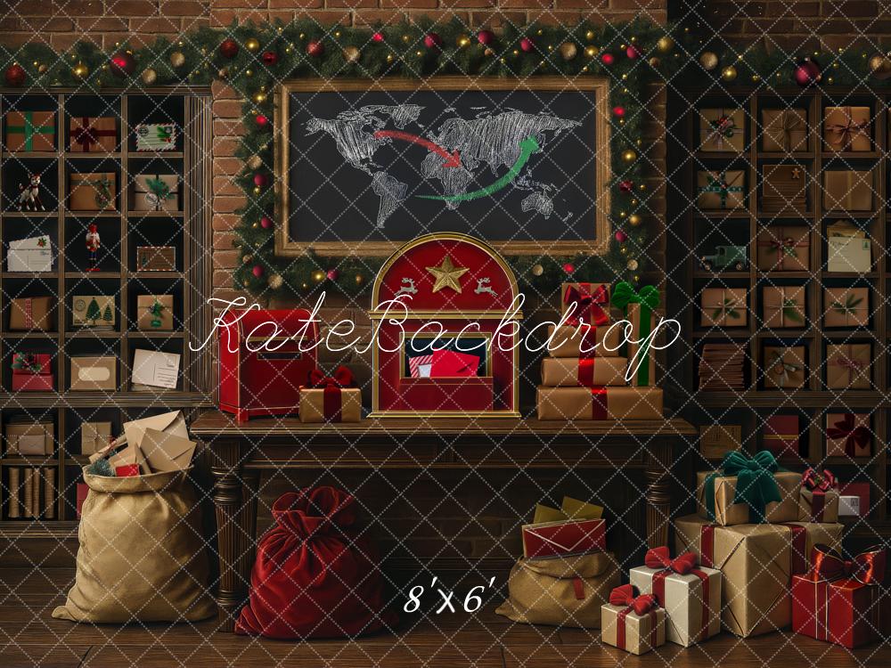 Kate Noël Salle du courrier Cadeaux Carte Toile de fond conçue par Mini MakeBelieve - Kate Backdrop FR