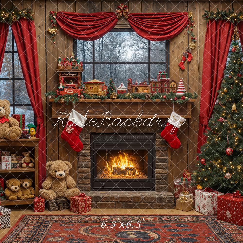 Kate Noël Cheminée Nournours Jouets Cadeaux Toile de fond conçue par Emetselch