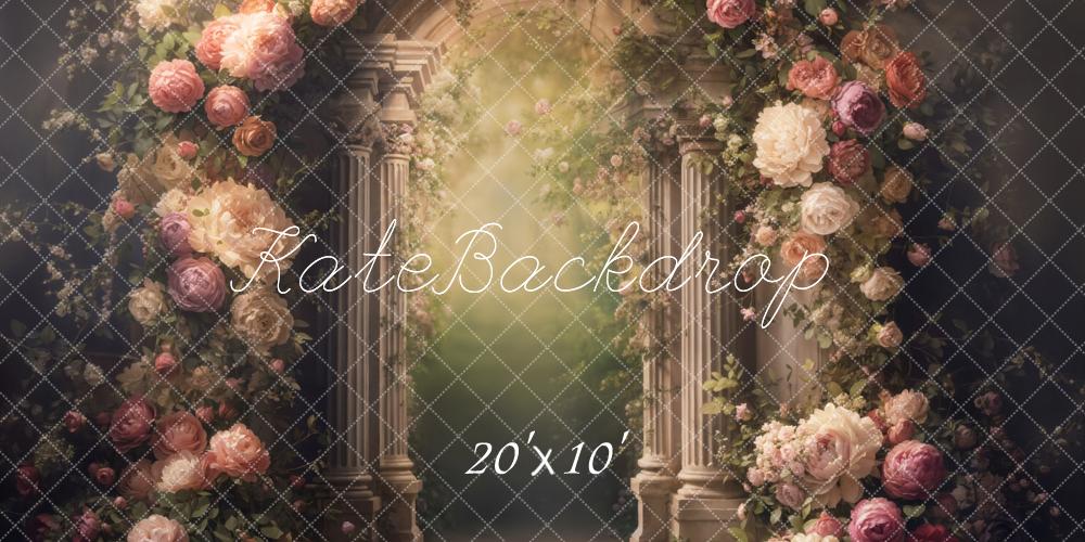 Kate Beaux-arts Arche Fleurs Jardin Toile de fond conçue par Emetselch - Kate Backdrop FR