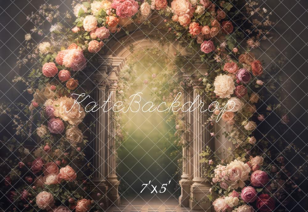 Kate Beaux-arts Arche Fleurs Jardin Toile de fond conçue par Emetselch - Kate Backdrop FR