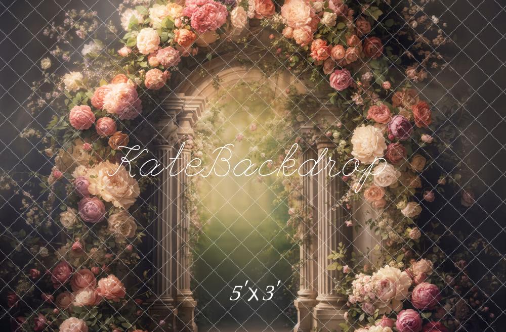 Kate Beaux-arts Arche Fleurs Jardin Toile de fond conçue par Emetselch - Kate Backdrop FR