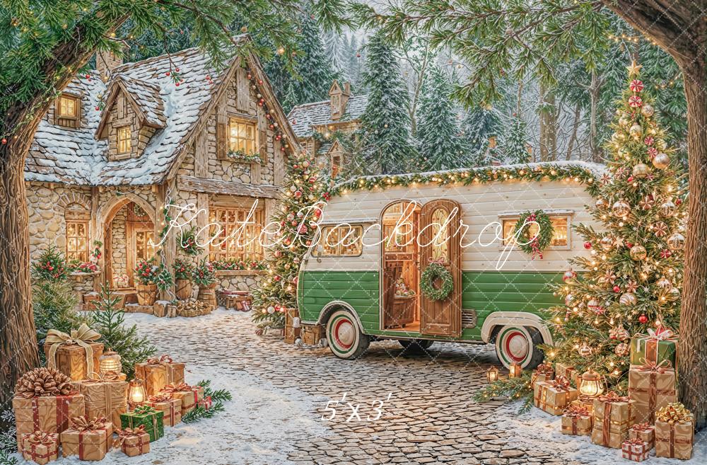 Kate Noël Camping-car Maison Cadeaux Toile de fond conçue par Emetselch - Kate Backdrop FR