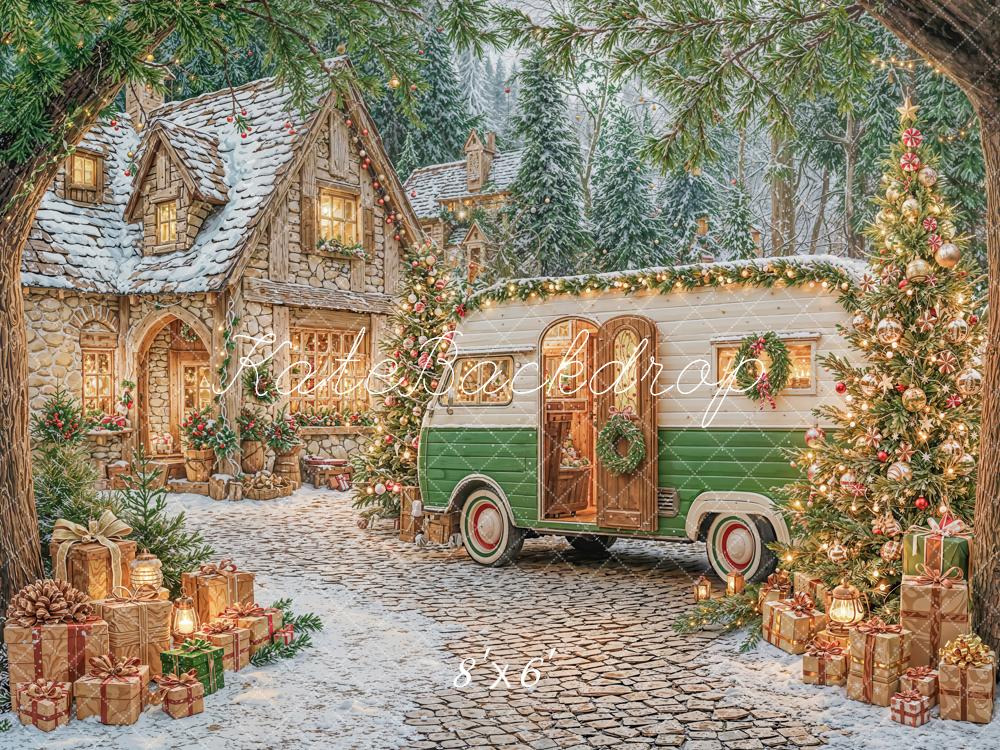 Kate Noël Camping-car Maison Cadeaux Toile de fond conçue par Emetselch - Kate Backdrop FR