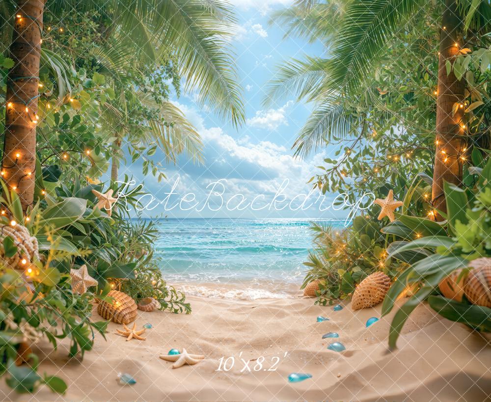 Kate Été Tropical Plage Ciel Lumière Toile de fond conçue par Emetselch - Kate Backdrop FR