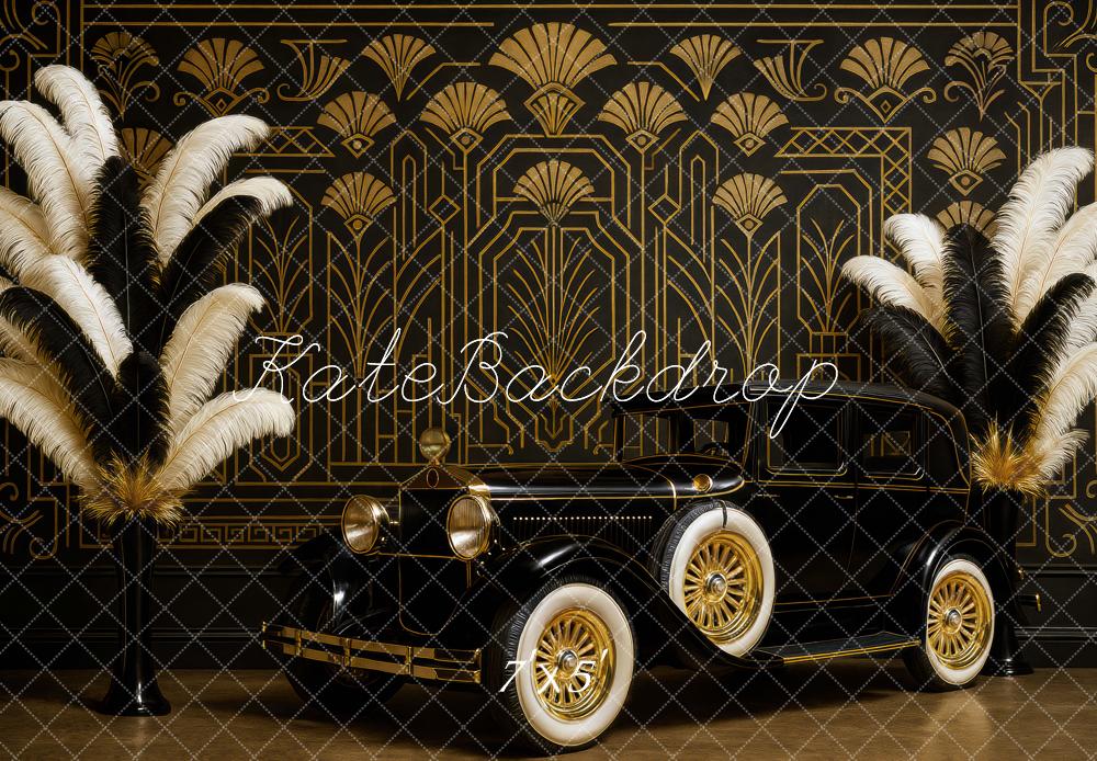 Kate Gatsby Art Déco Voiture Toile de fond conçue par Mini MakeBelieve - Kate Backdrop FR