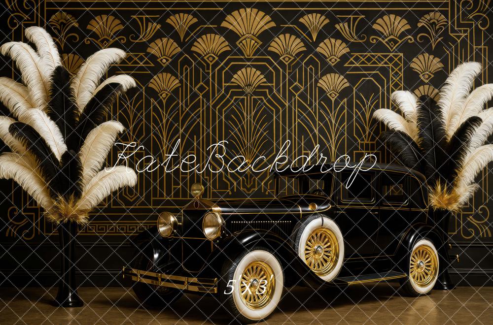 Kate Gatsby Art Déco Voiture Toile de fond conçue par Mini MakeBelieve - Kate Backdrop FR