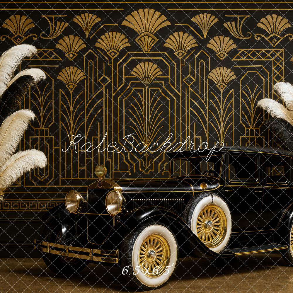 Kate Gatsby Art Déco Voiture Toile de fond conçue par Mini MakeBelieve - Kate Backdrop FR