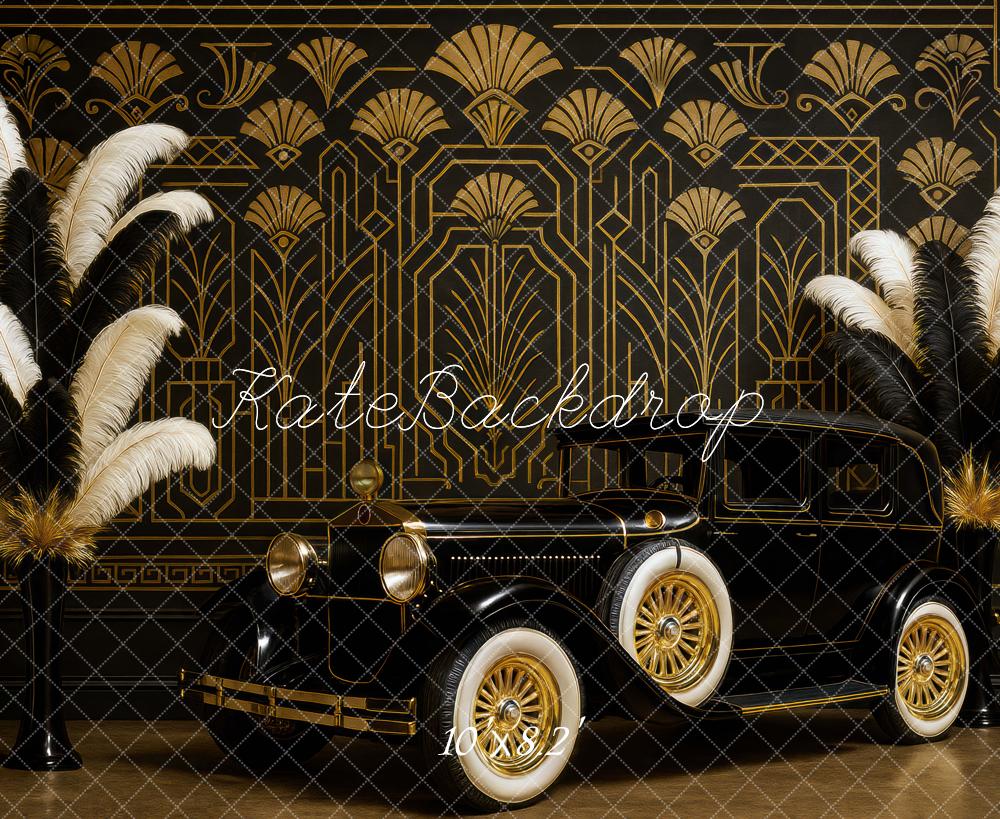 Kate Gatsby Art Déco Voiture Toile de fond conçue par Mini MakeBelieve - Kate Backdrop FR