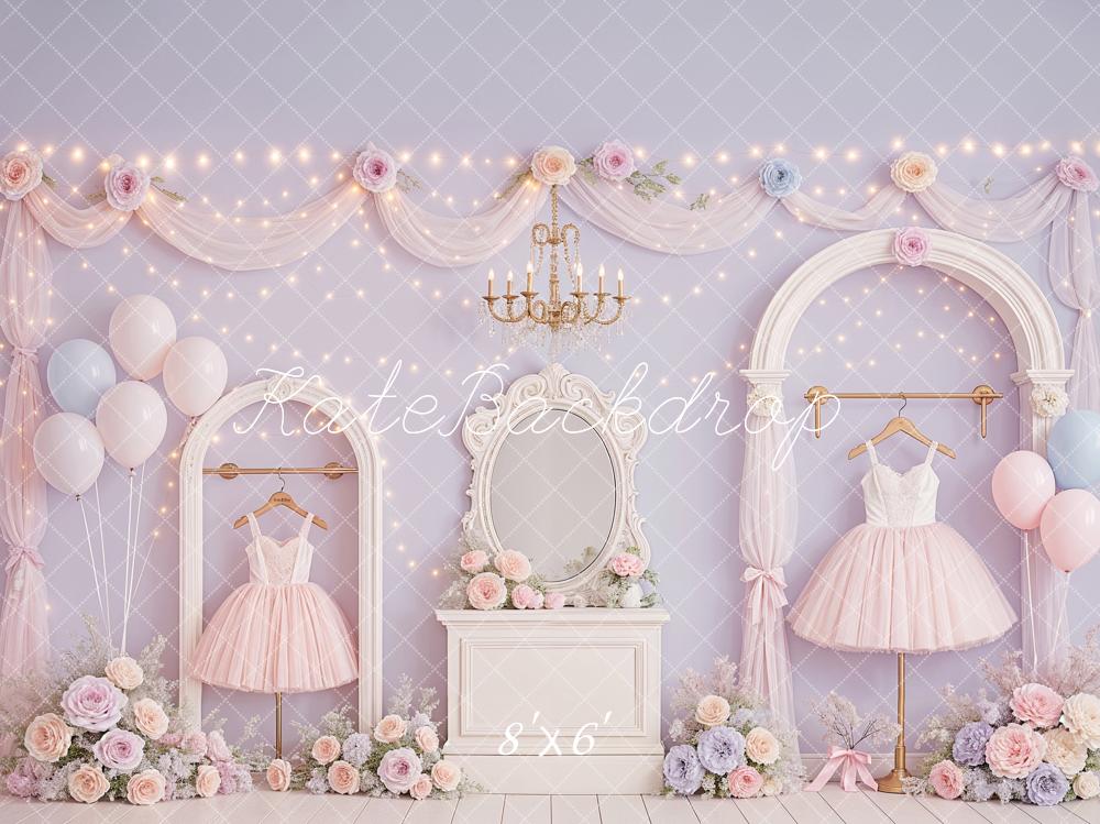 Kate Anniversaire Robe de Ballet Fleurs Toile de fond conçu par Ashley Paul - Kate Backdrop FR