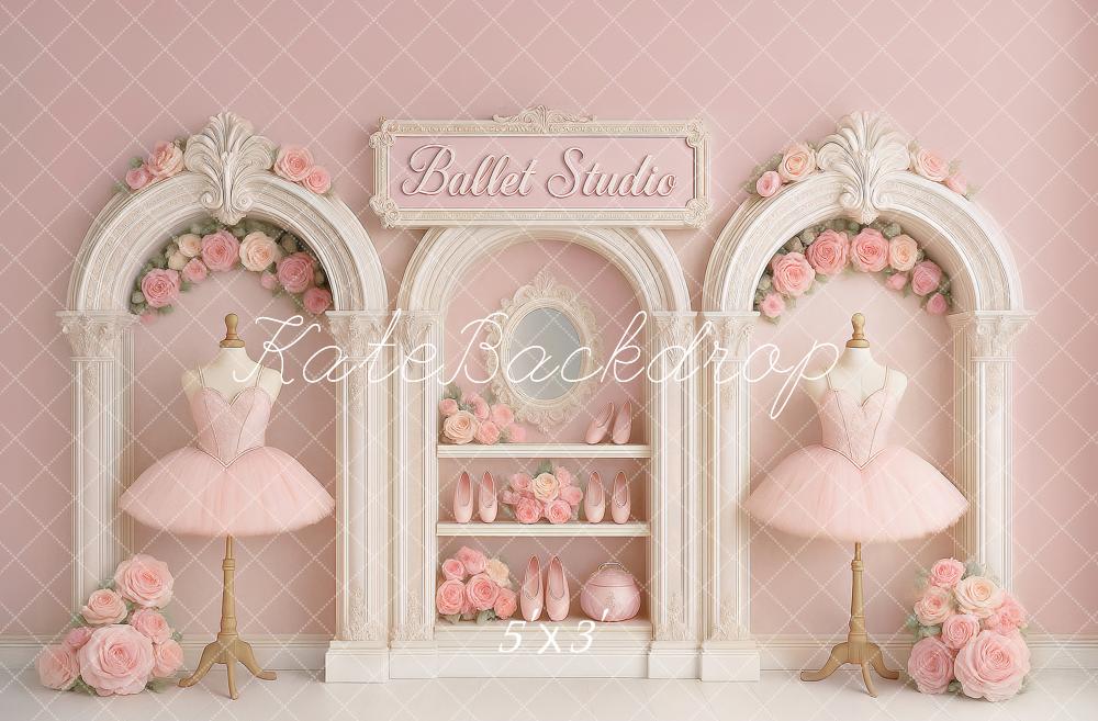 Kate Anniversaire Studio de Ballet Robe Toile de fond conçu par Ashley Paul - Kate Backdrop FR