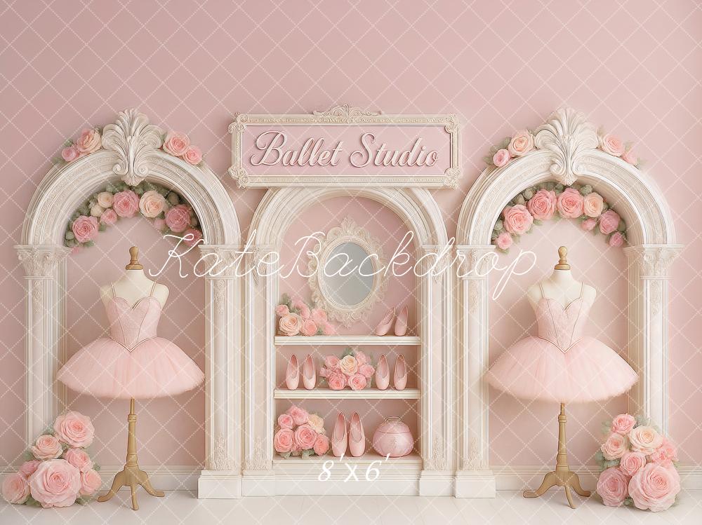 Kate Anniversaire Studio de Ballet Robe Toile de fond conçu par Ashley Paul - Kate Backdrop FR