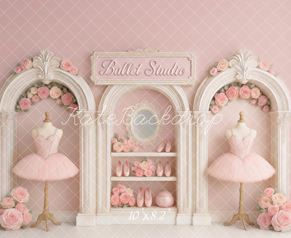 Kate Anniversaire Studio de Ballet Robe Toile de fond conçu par Ashley Paul - Kate Backdrop FR