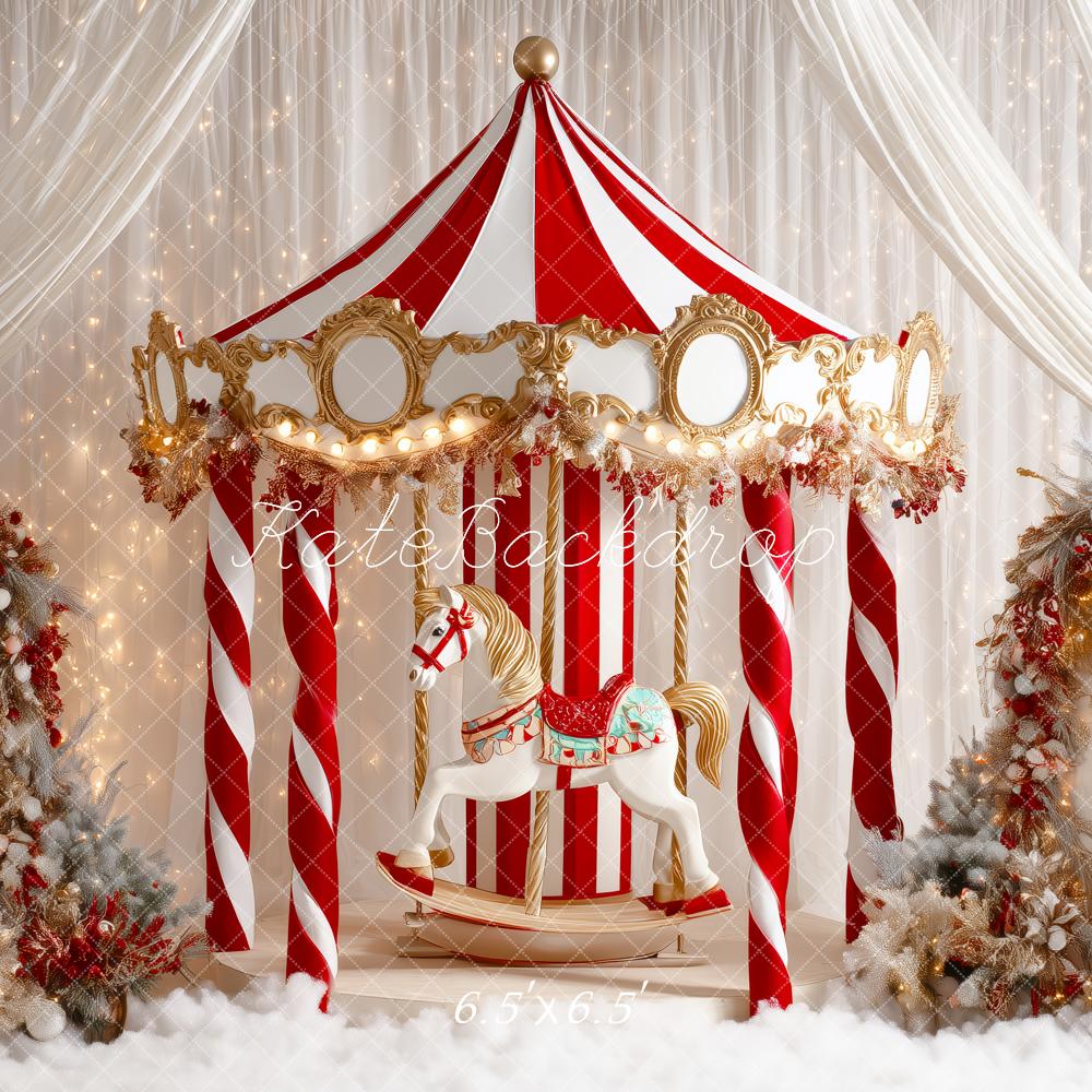 Kate Noël Cirque Carrousel Rideaux Toile de fond conçue par Patty Roberts - Kate Backdrop FR