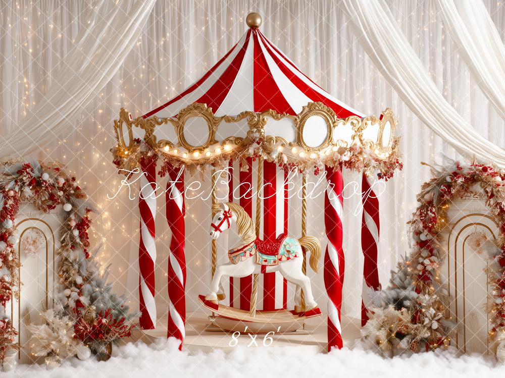 Kate Noël Cirque Carrousel Rideaux Toile de fond conçue par Patty Roberts - Kate Backdrop FR