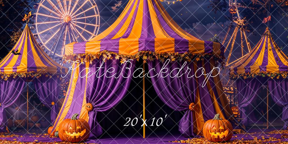 Kate Halloween Cirque Grande Roue Toile de fond conçue par Emetselch - Kate Backdrop FR
