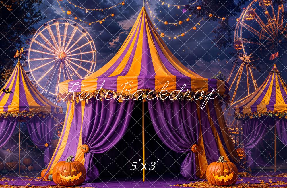 Kate Halloween Cirque Grande Roue Toile de fond conçue par Emetselch - Kate Backdrop FR