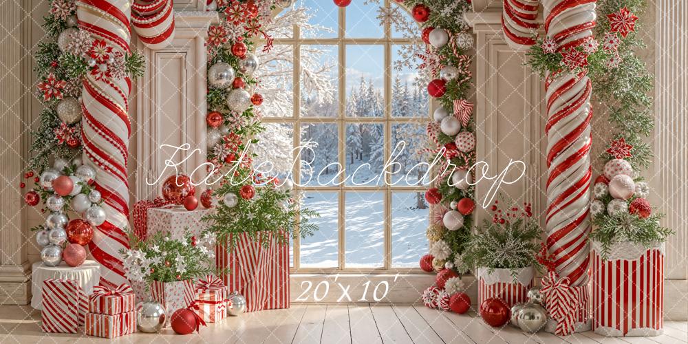 Kate Noël Bonbons Rétro Fenêtre Arche Toile de fond conçue par Emetselch - Kate Backdrop FR