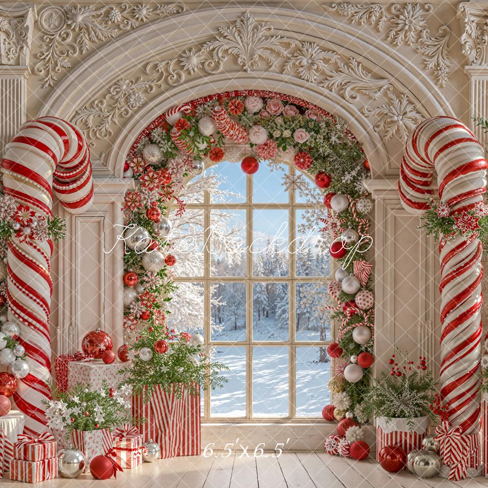Kate Noël Bonbons Rétro Fenêtre Arche Toile de fond conçue par Emetselch - Kate Backdrop FR