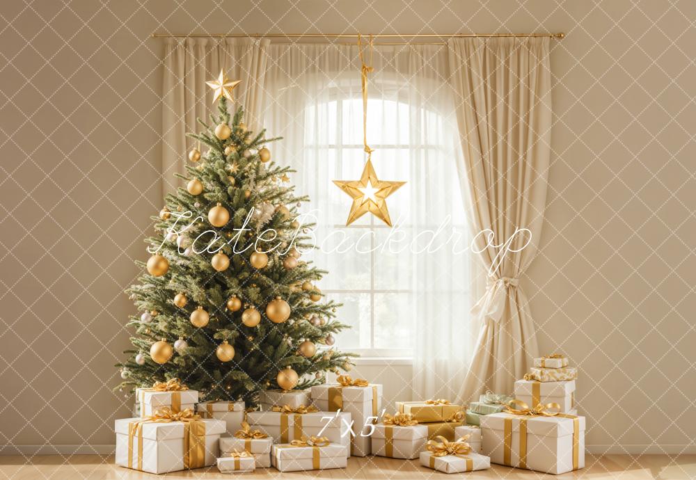 Kate Sapin de Noël Cadeaux Fenêtre Toile de fond conçue par Emetselch - Kate Backdrop FR