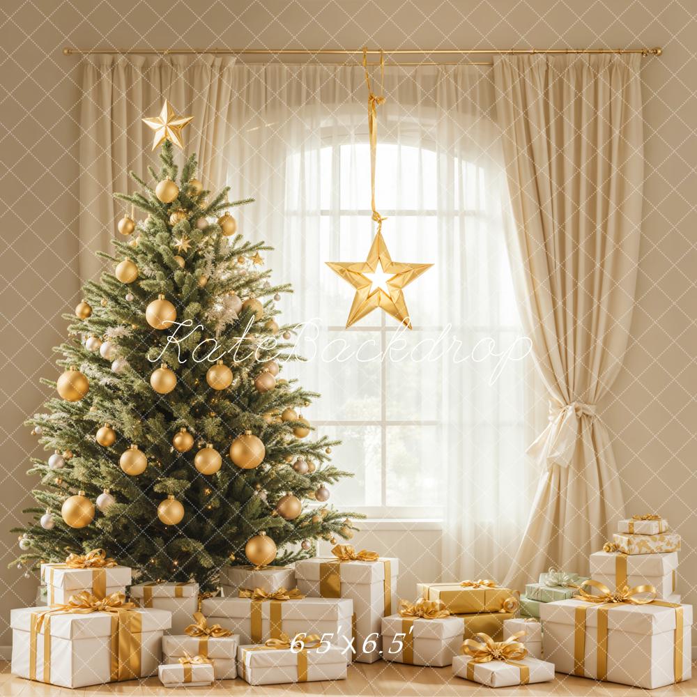 Kate Sapin de Noël Cadeaux Fenêtre Toile de fond conçue par Emetselch - Kate Backdrop FR