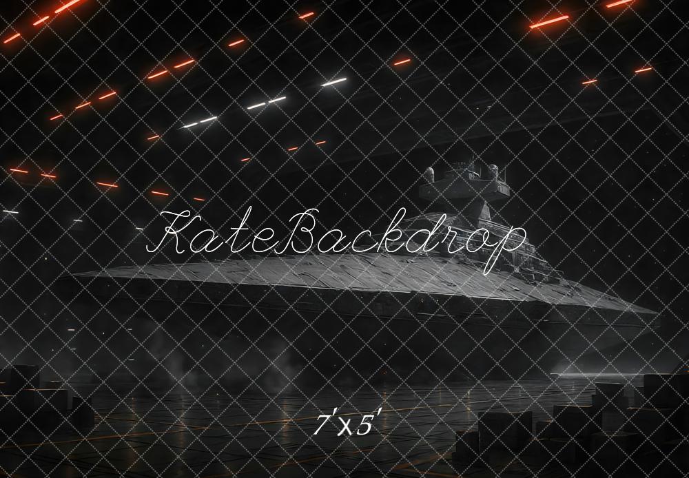 Kate Vaisseau spatial Science-fiction Toile de fond conçue par Mini MakeBelieve - Kate Backdrop FR