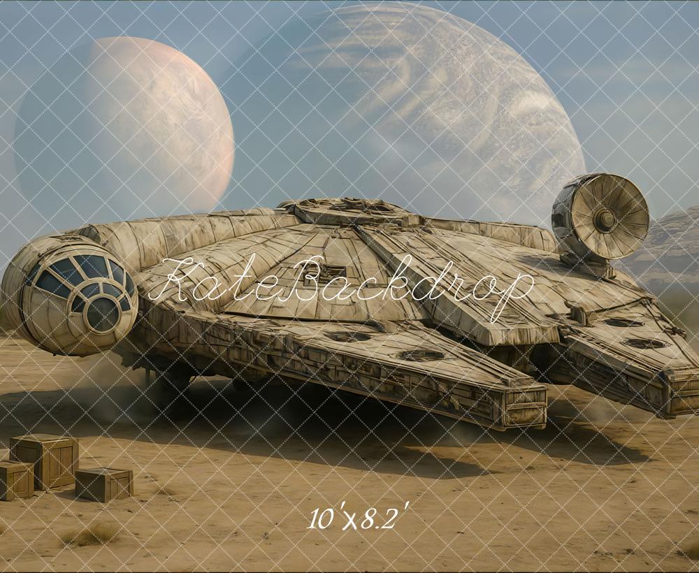 Kate Vaisseau spatial Planète Désert Science-fiction Toile de fond conçue par Mini MakeBelieve - Kate Backdrop FR