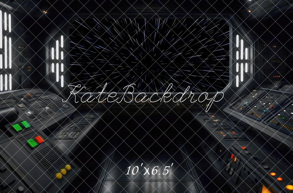 Kate Vaisseau spatial Centre de commandement Toile de fond conçue par Mini MakeBelieve - Kate Backdrop FR