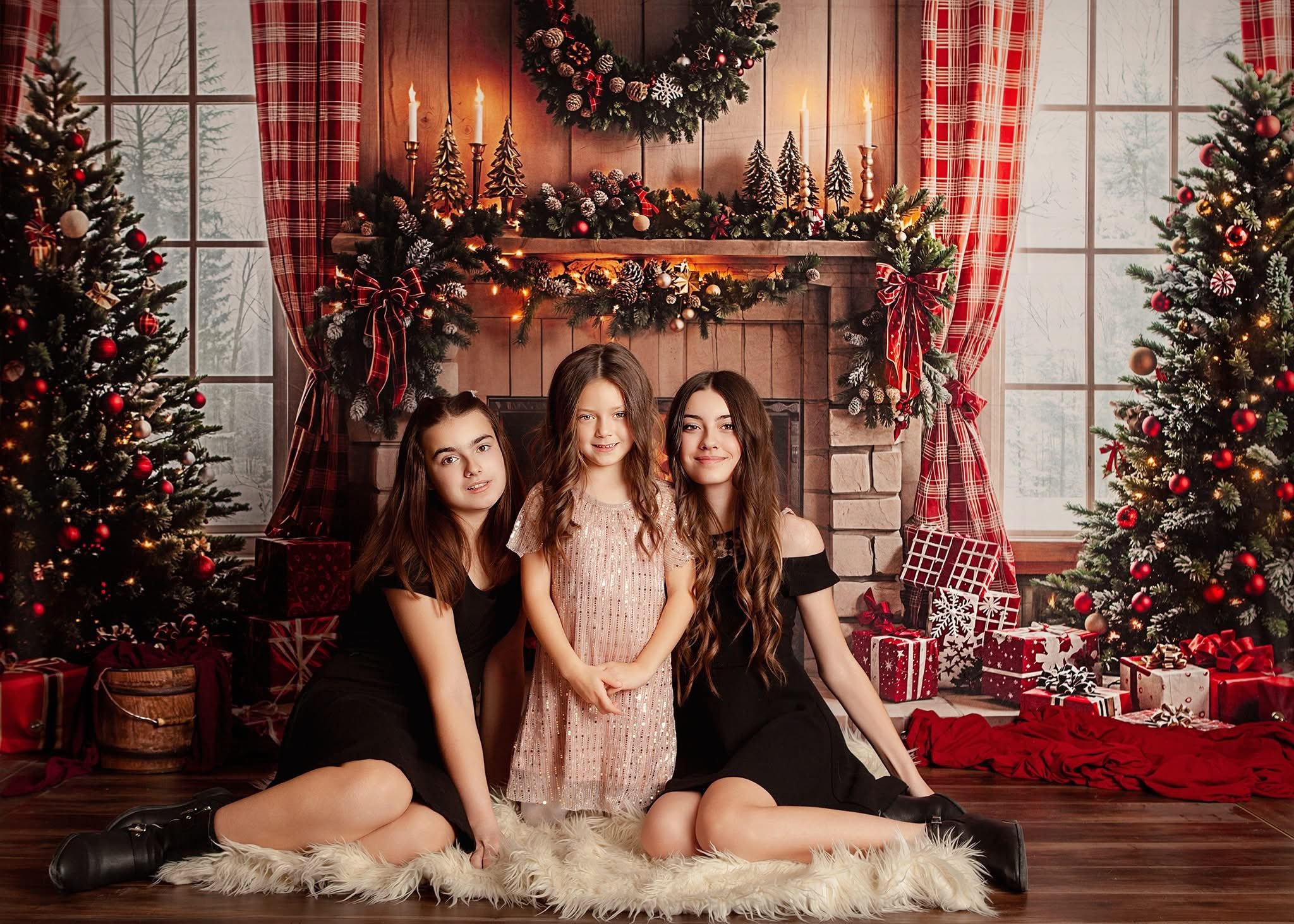 Kate Noël Cheminée Fenêtre Cadeaux Toile de fond conçue par Emetselch - Kate Backdrop FR