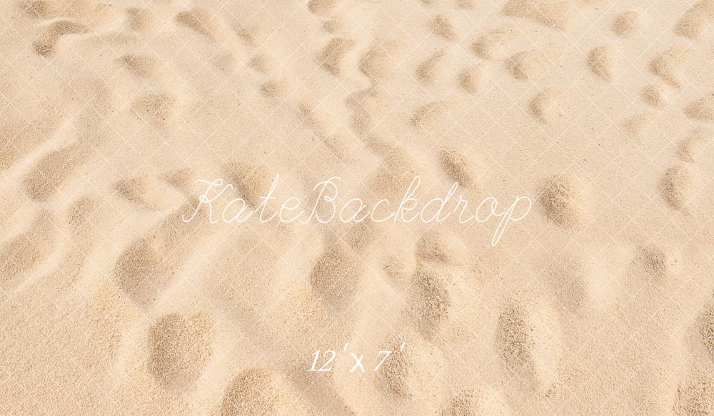 Kate Plage Sable Été Beige Sol Fond en Vinyle