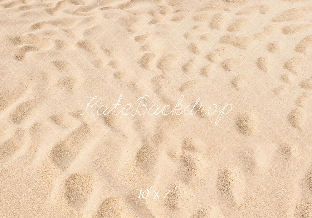 Kate Plage Sable Été Beige Sol Fond en Vinyle