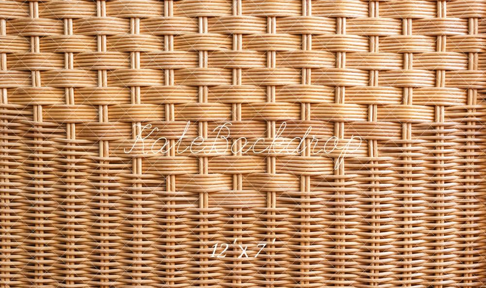 Kate Tissage du Bambou Beige Sol Fond en Vinyle