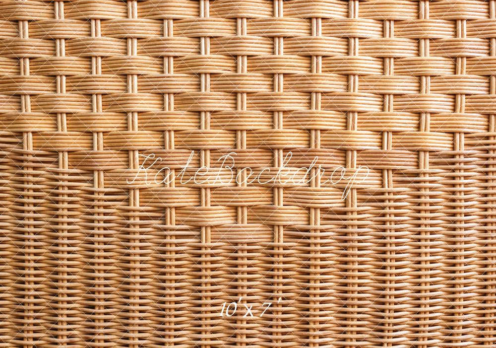 Kate Tissage du Bambou Beige Sol Fond en Vinyle