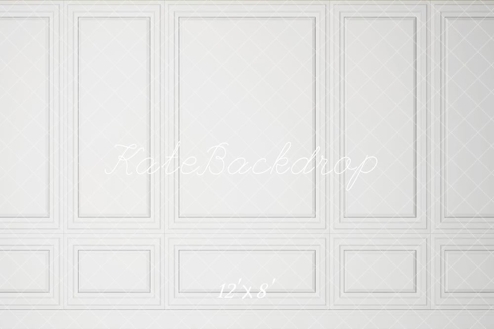 Kate Mur Rétro Blanc Élégant Portrait Toile de fond en Laine pour la photographie