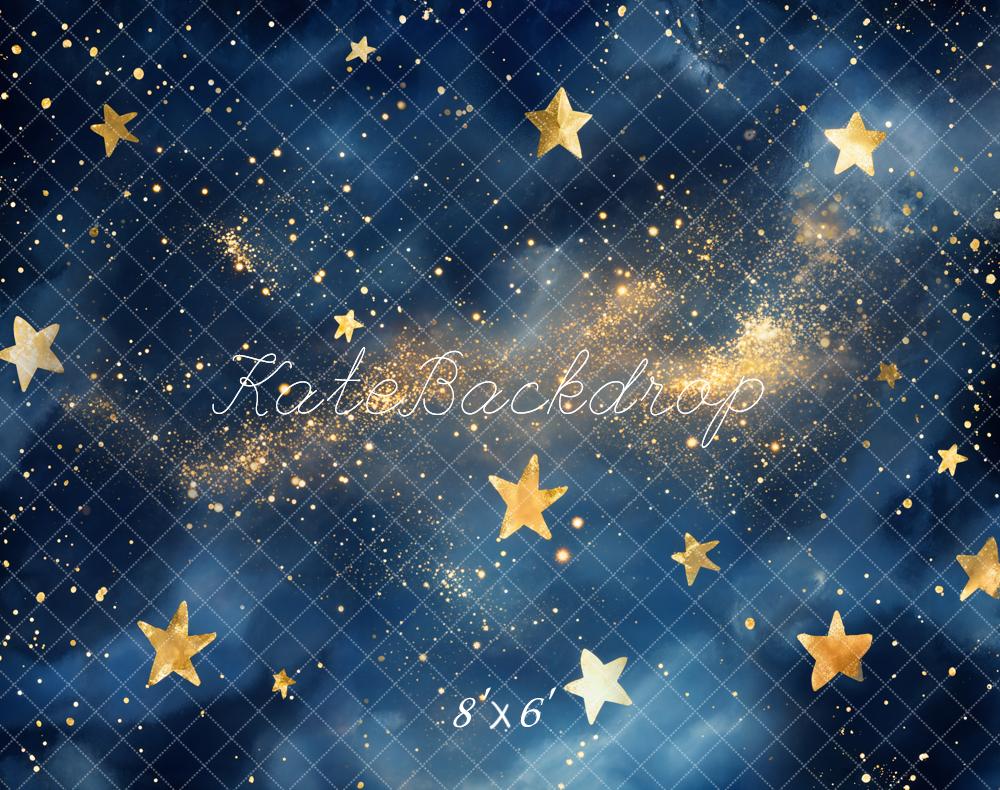 Kate Nuit étoilée Ciel Galaxie Anniversaire Toile de fond en Laine conçue par Emetselch - Kate Backdrop FR