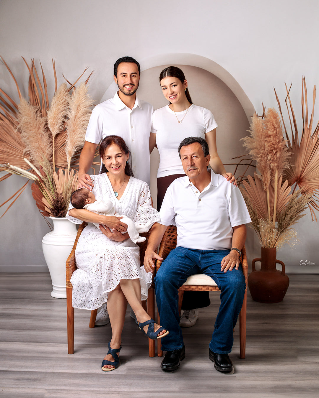 Kate Bohème Élégant Porte cintrée Style minimaliste Toile de fond conçue par Kate Image - Kate Backdrop FR