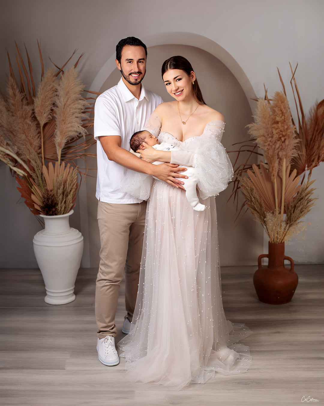 Kate Bohème Élégant Porte cintrée Style minimaliste Toile de fond conçue par Kate Image - Kate Backdrop FR