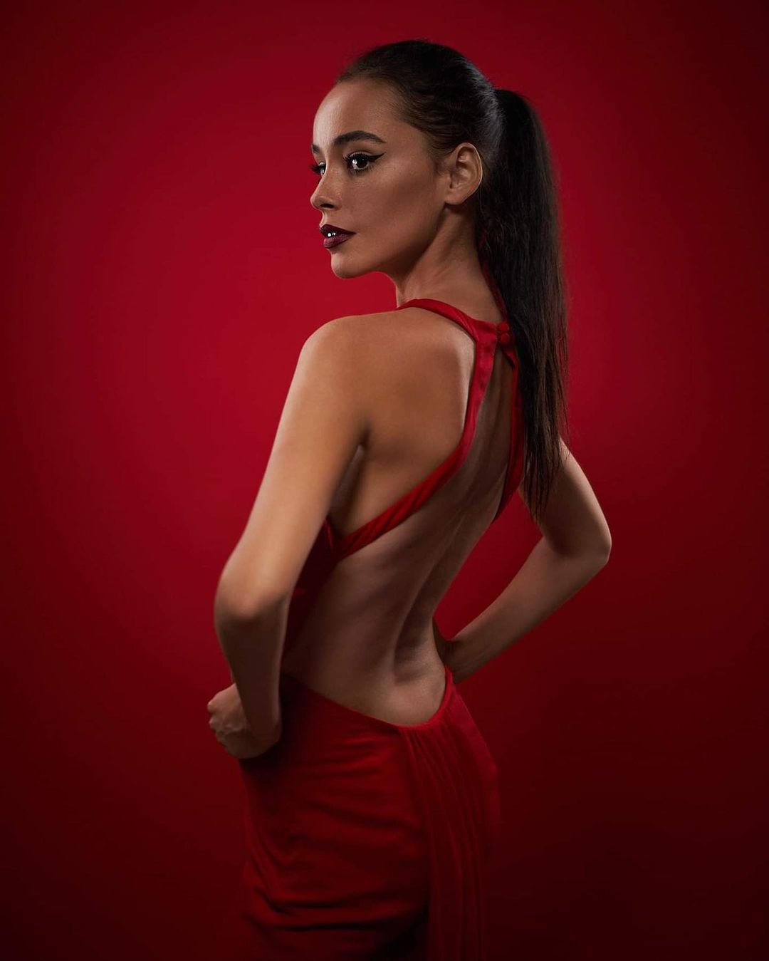 Kate Rouge Fond de Papier Sans Couture pour la photographie - Kate Backdrop FR