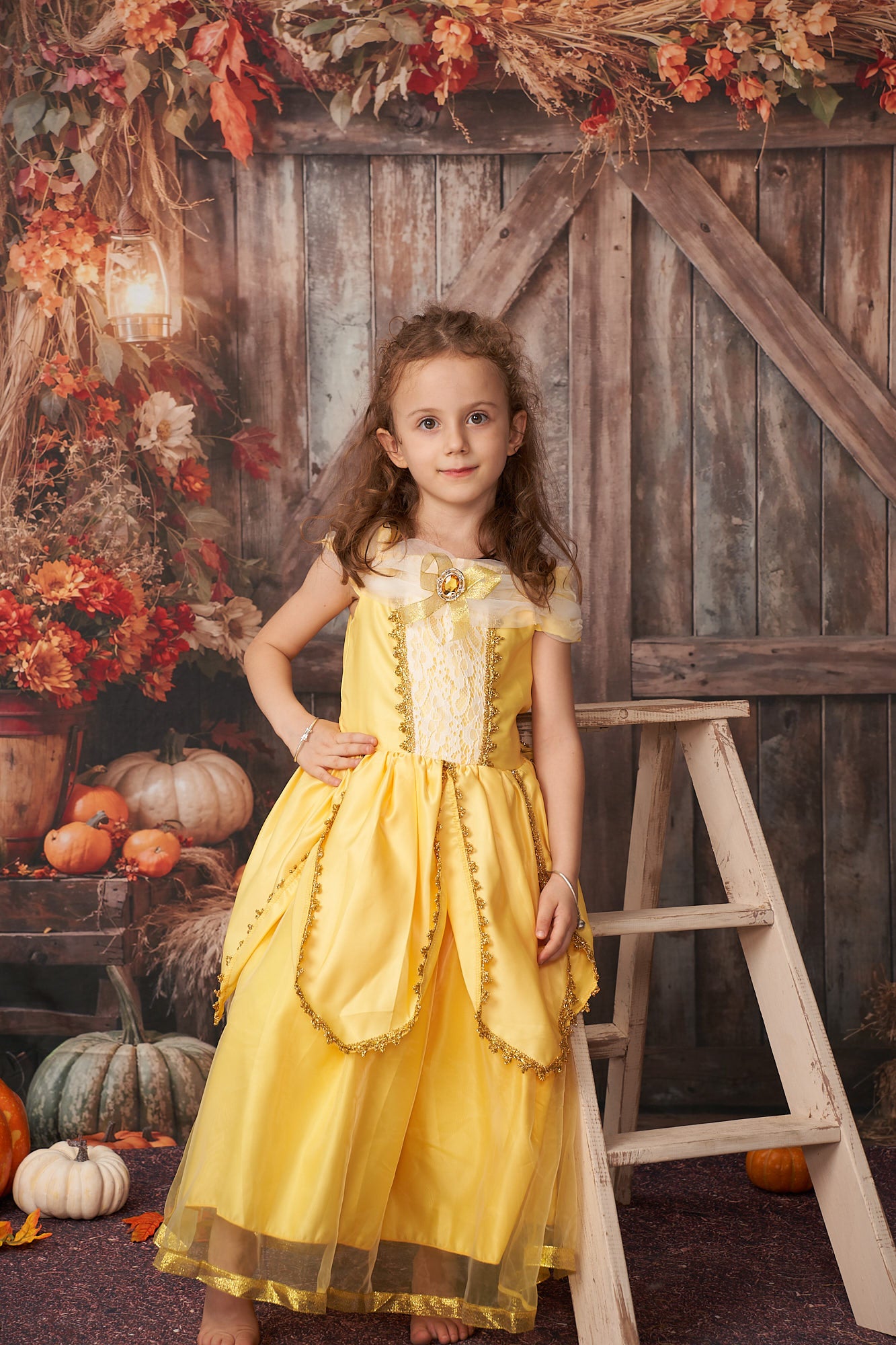 Kate Automne Feuilles Grange rétro Toile de fond conçu par Emetselch - Kate Backdrop FR