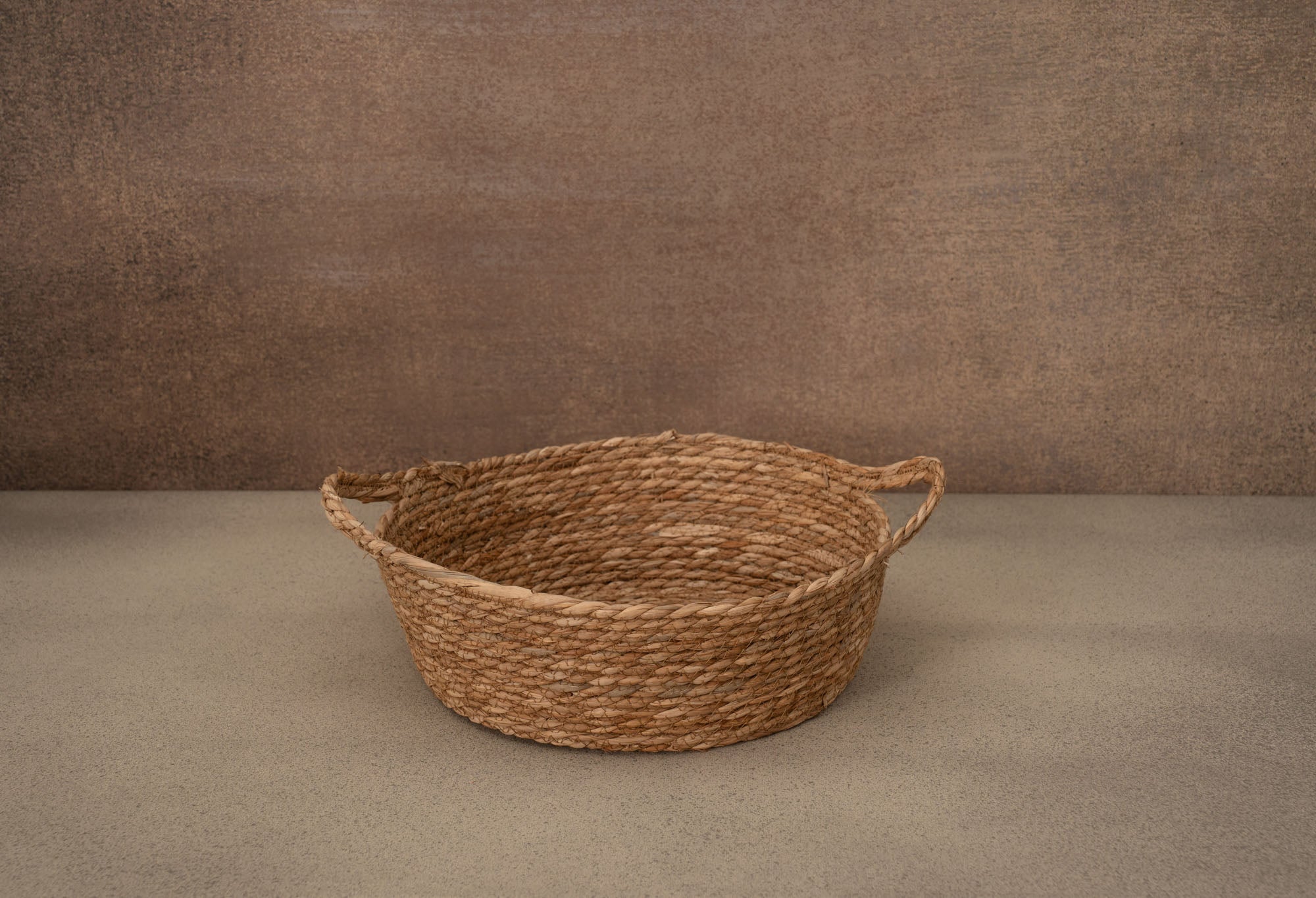 Kate Rond Panier Tissé en Herbe Naturelle Accessoires de photographie - Kate Backdrop FR