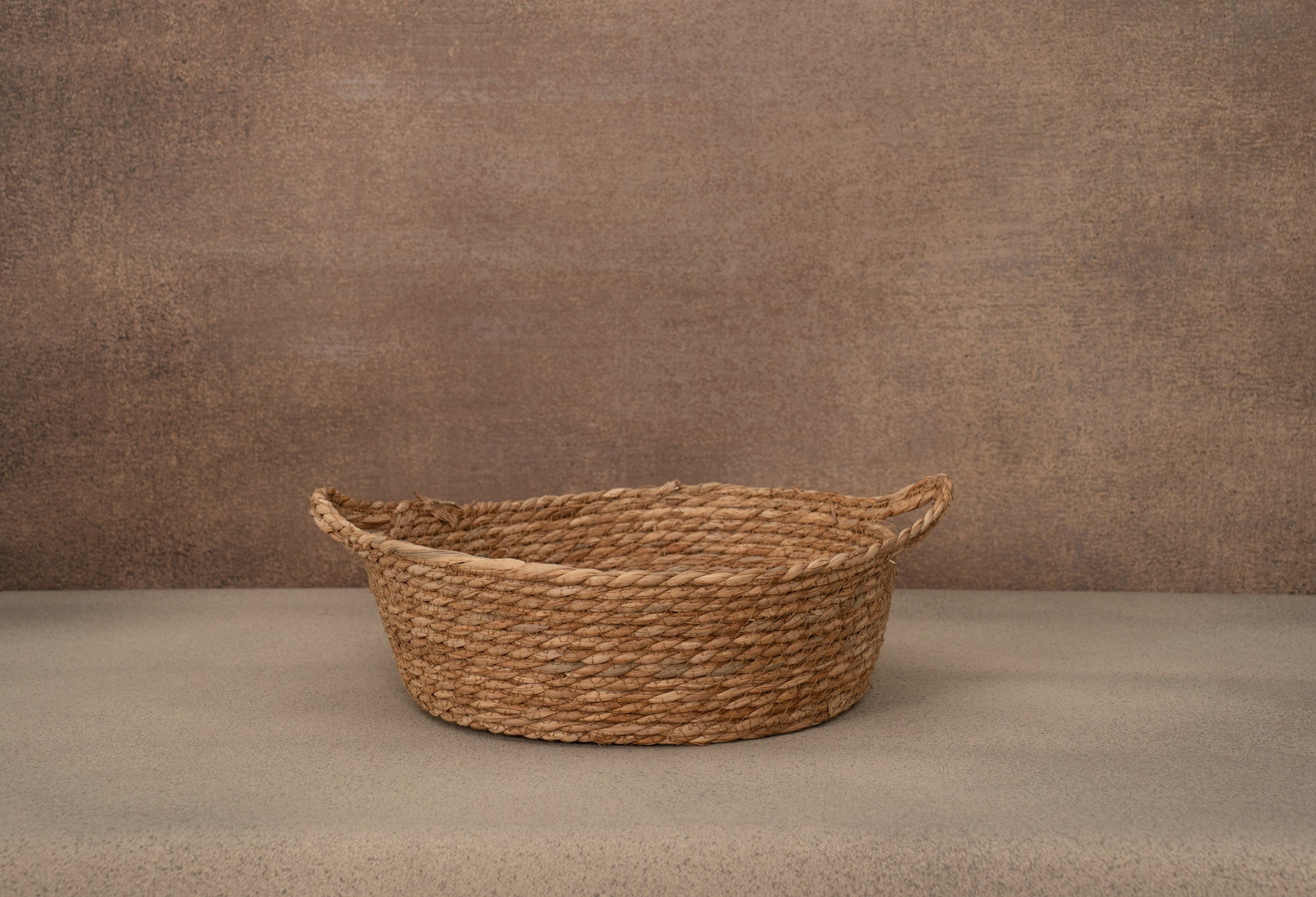 Kate Rond Panier Tissé en Herbe Naturelle Accessoires de photographie - Kate Backdrop FR