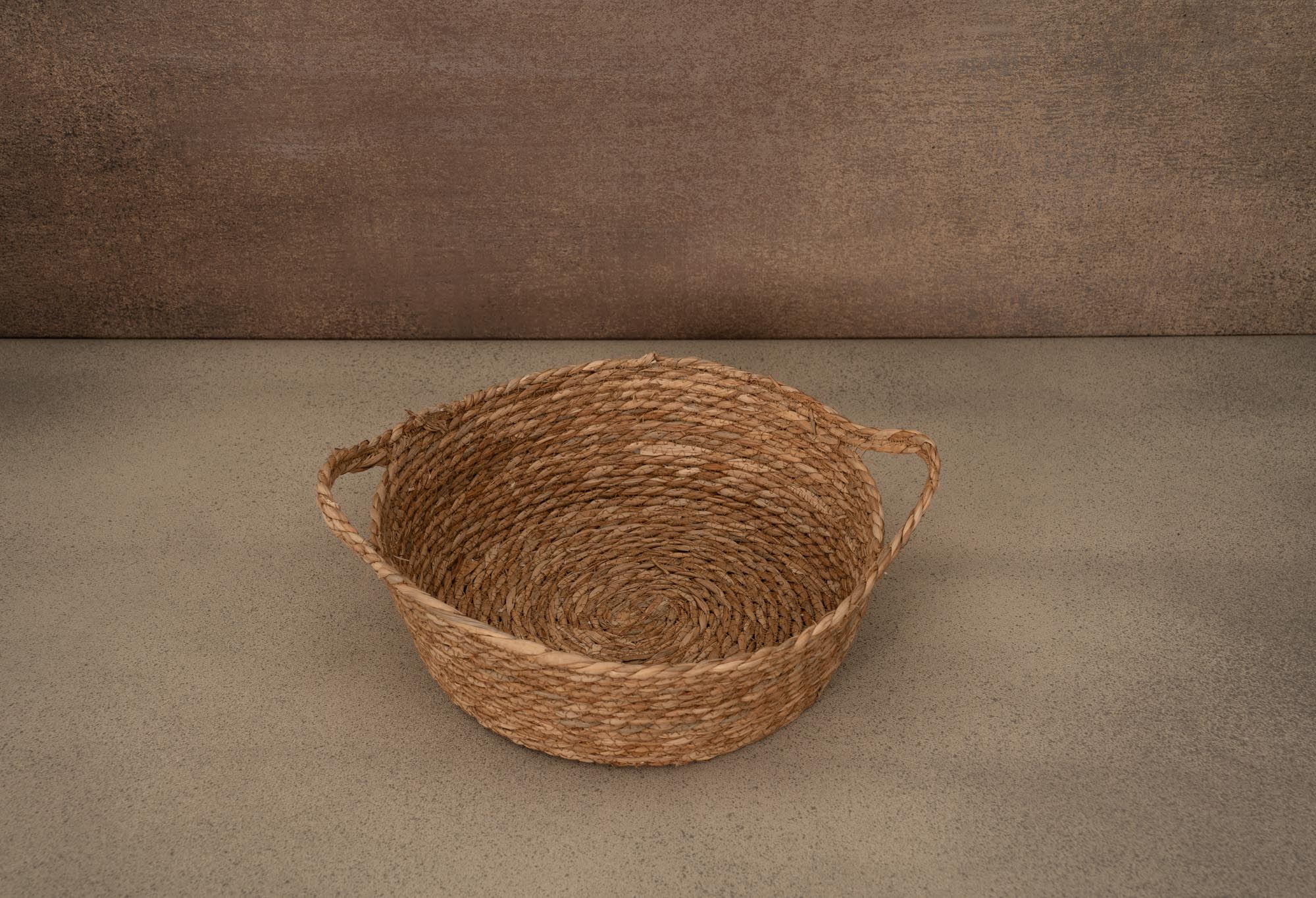 Kate Rond Panier Tissé en Herbe Naturelle Accessoires de photographie - Kate Backdrop FR