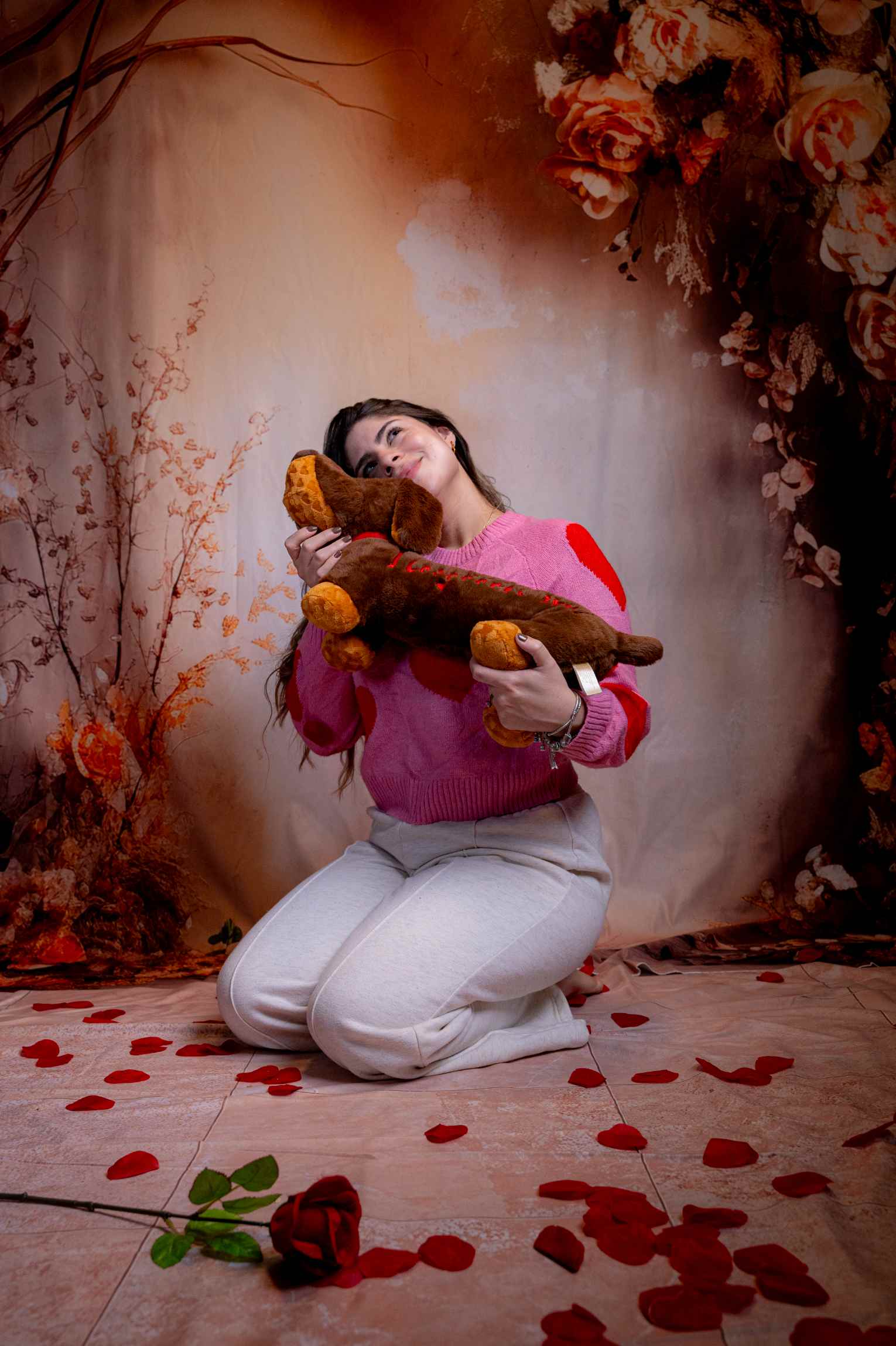 Kate Saint Valentin Romantique Fleurs Toile de fond pour la photographie - Kate Backdrop FR